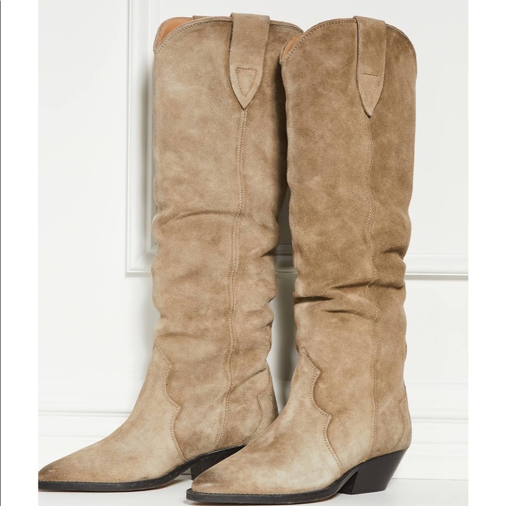 Isabel Marant Taupe Knee High Boots